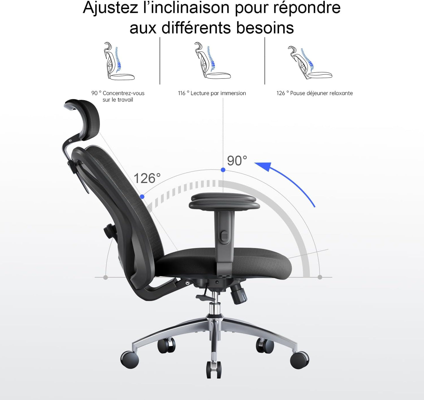 Chaise de Bureau Ergonomique