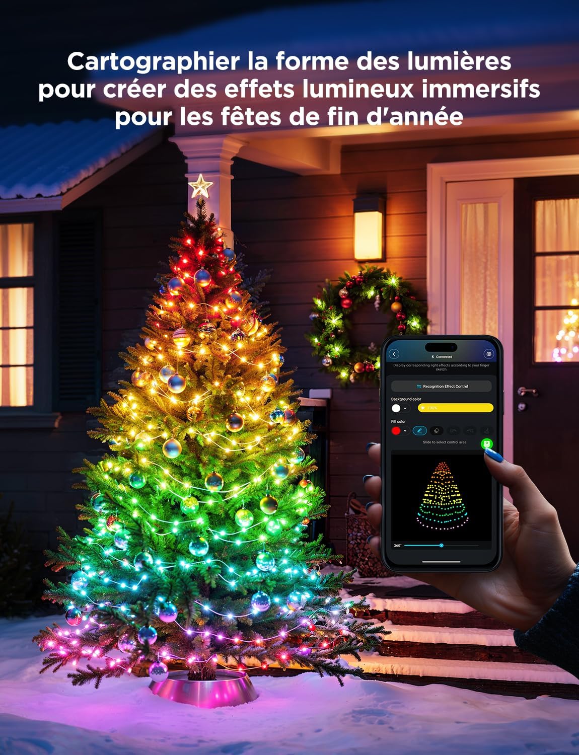 Guirlande de Noël RGB 30m