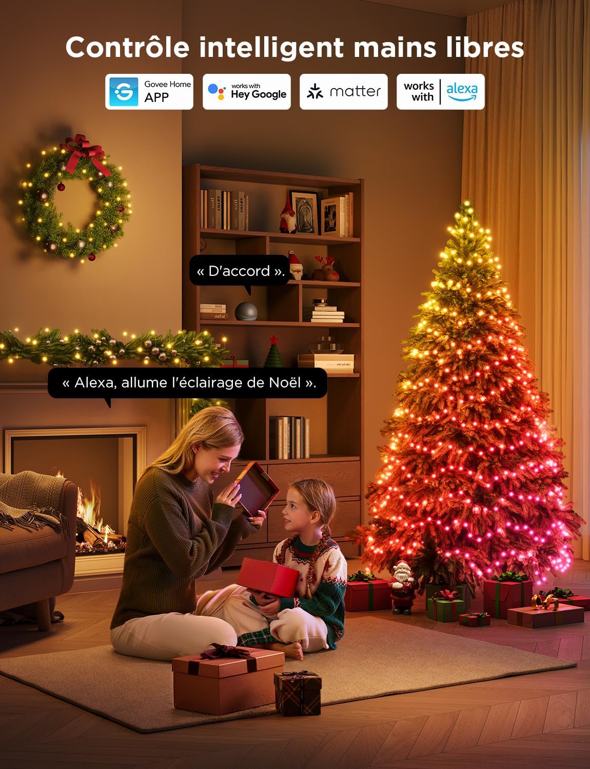 Guirlande de Noël RGB 30m