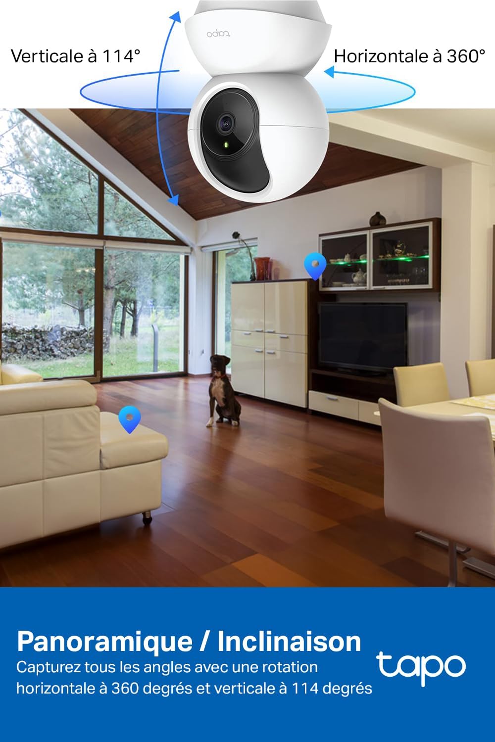 Tapo 2K Caméra Surveillance WiFi