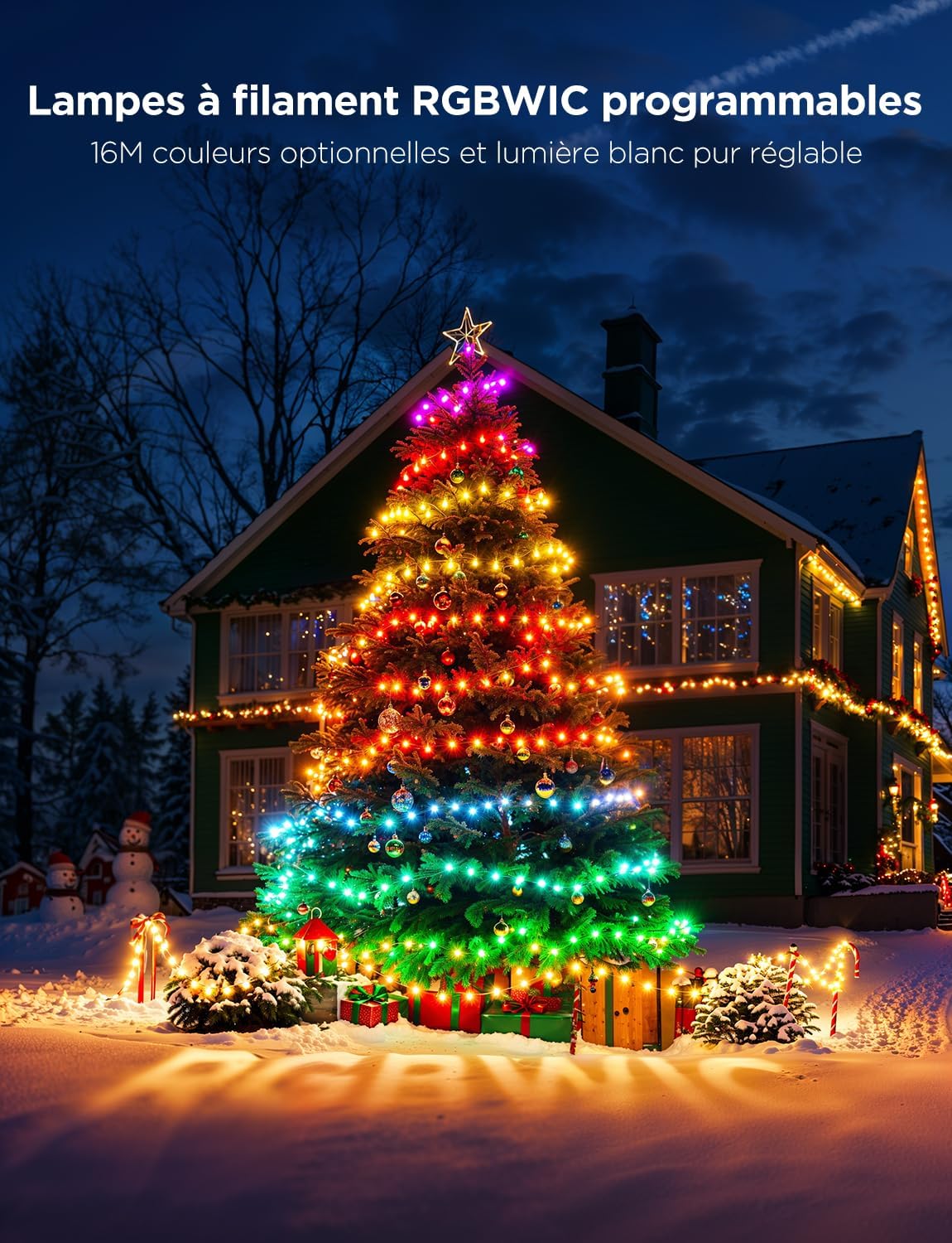 Guirlande de Noël RGB 30m