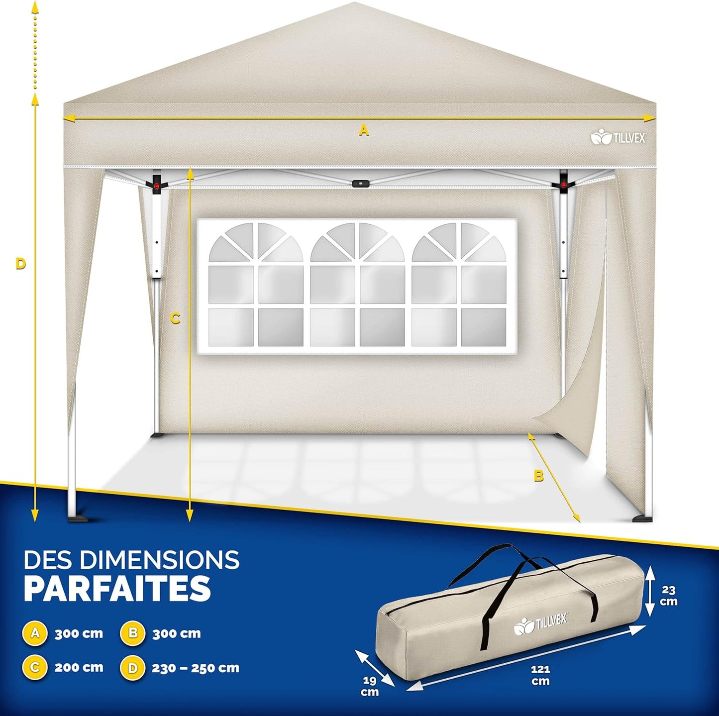 Tonnelle de Jardin 3x3m